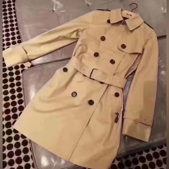 Coach | Jackets & Coats | Coach Solid Mid Trench Coat F3424 | Poshmark